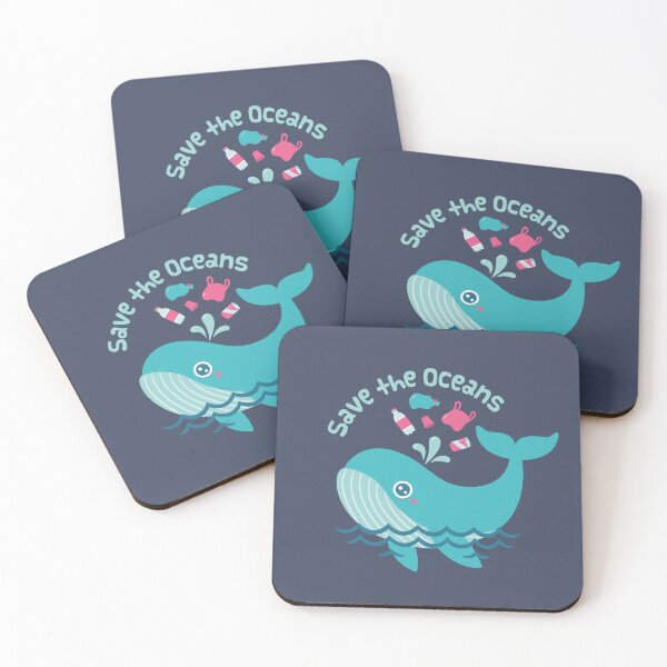 Item preview, Save The Oceans, Whale Spouts Garbage From Sea designed and sold by rustydoodle.