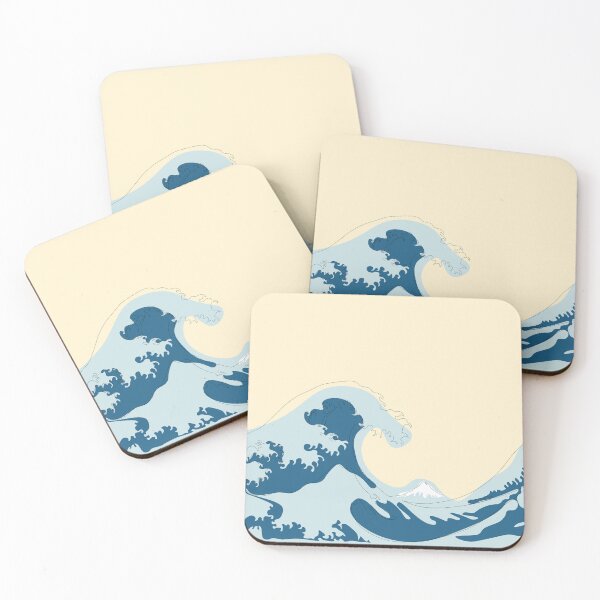 Item preview, Great Wave off Kanagava Minimalism Japan designed and sold by UkrainianDream.