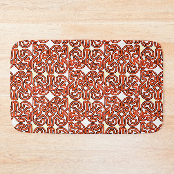 Item preview, Orange Oro tapa design designed and sold by Nesian Tribe Designs.