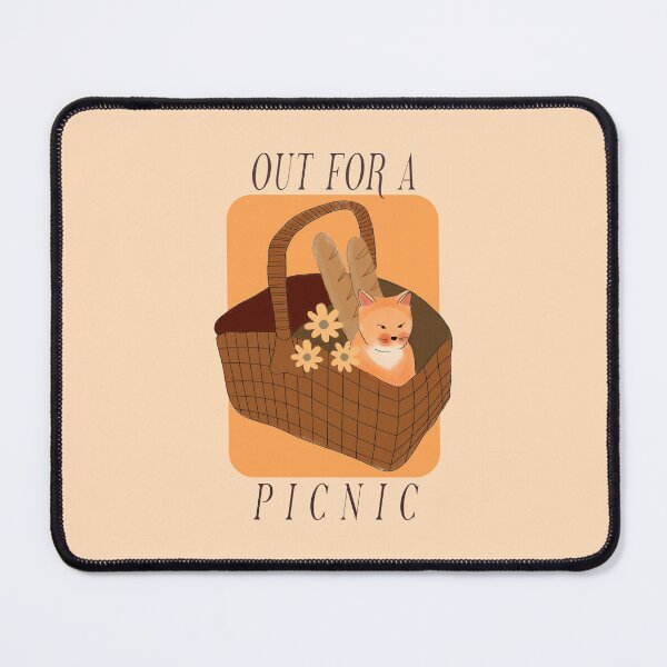Item preview, Out for a Picnic - Cute Cat in a Basket designed and sold by aaalou.