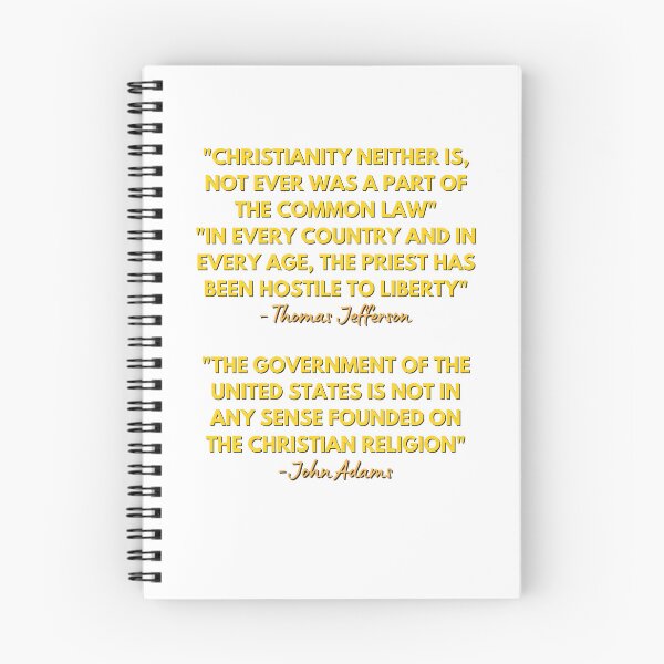 Item preview, Anti Christianity Quotes Original Design Tee and Sticker | thomas jefferson quote | john adams quote  designed and sold by sugarcube1999.