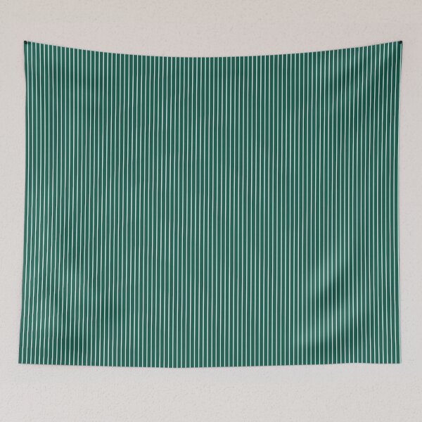Item preview, Vertical White Pinstripe on Celebration Town Dark Green designed and sold by CelebrationTown.