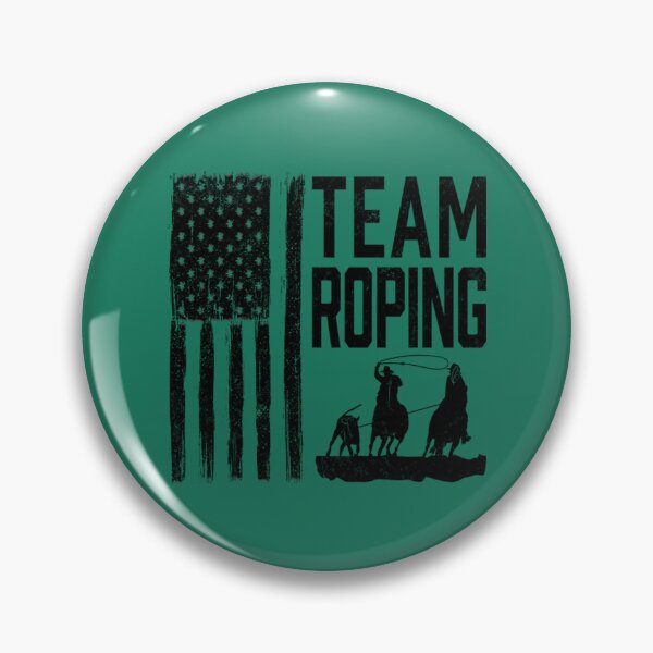 Artikelvorschau, Team Roping T-ShirtTeam Roping für einen patriotischen Cowboy - Rodeo Grunge entworfen und verkauft von KanazawaOnoki.