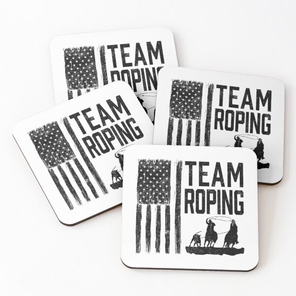 Artikelvorschau, Team Roping T-ShirtTeam Roping für einen patriotischen Cowboy - Rodeo Grunge entworfen und verkauft von KanazawaOnoki.