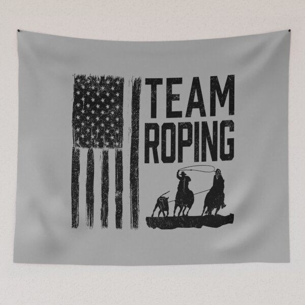 Item preview, Team Roping T-ShirtTeam Roping for a Patriotic Cowboy - Rodeo Grunge  designed and sold by KanazawaOnoki.