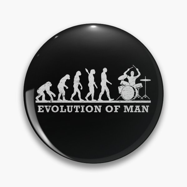 Item preview, Drummer Funny Evolution of Man designed and sold by rafaeltto.