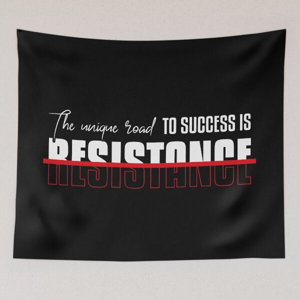 Item preview, The Unique Road to success is resistance for daily motivation  designed and sold by TheLuckyShirts.
