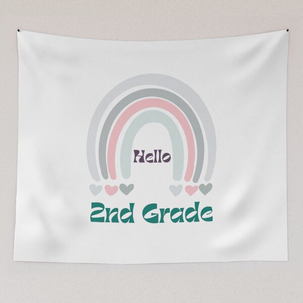Item preview, Hello 2nd Grade Rainbow Back to School Gamer Teacher designed and sold by Salman Hino.
