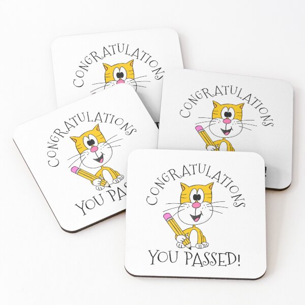 Item preview, Exam Cat Congratulations You Passed GCSEs ALevels designed and sold by doodlerob.