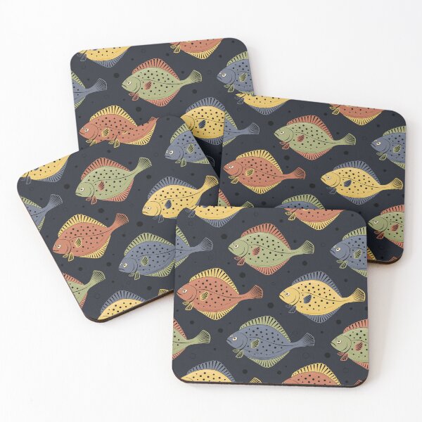 Item preview, Flounders pattern dark designed and sold by Avisnanna.