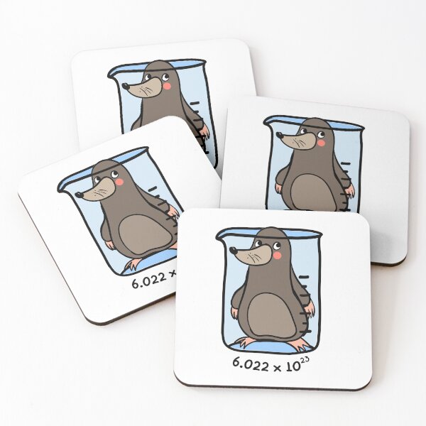 Item preview, Chemistry Mole - Animal Pun designed and sold by The Agreeable Raven.