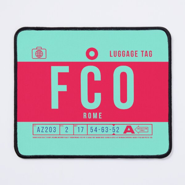 Item preview, Luggage Tag B - FCO Rome Italy designed and sold by VoodooCircus.