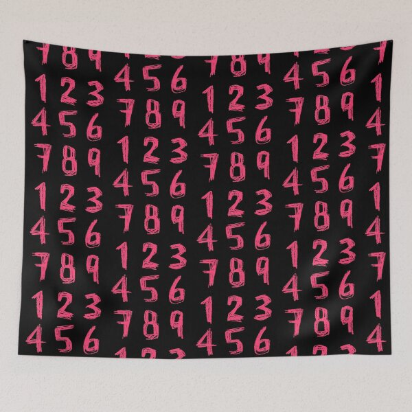 Item preview, Pink Digits Numbers Numberblocks designed and sold by badlydrawnbabe.