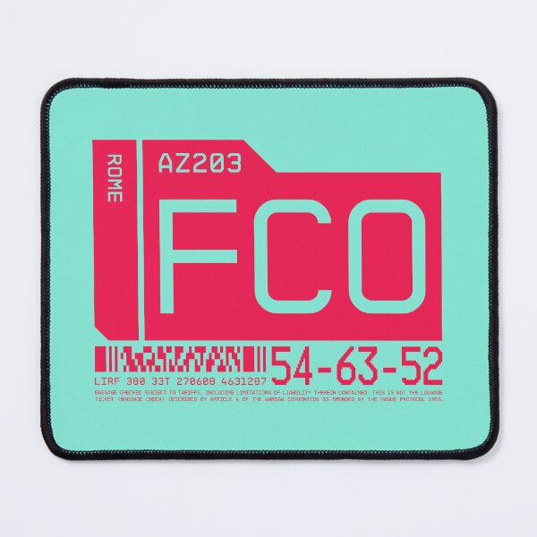 Item preview, Luggage Tag C - FCO Rome Italy designed and sold by VoodooCircus.