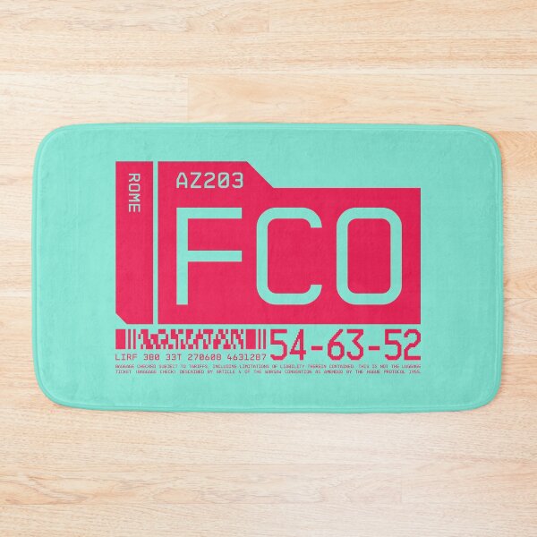 Item preview, Luggage Tag C - FCO Rome Italy designed and sold by VoodooCircus.