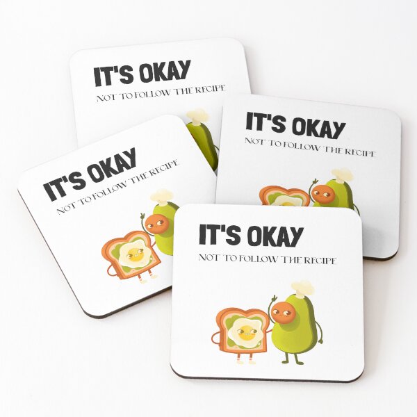 Item preview, It's Okay not to follow the recipe, funny food cooking quote, ORIGINAL Willow Days designed and sold by avit1.