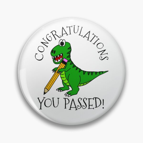 Item preview, Exam Dinosaur Congratulations You Passed GCSEs ALevels designed and sold by doodlerob.