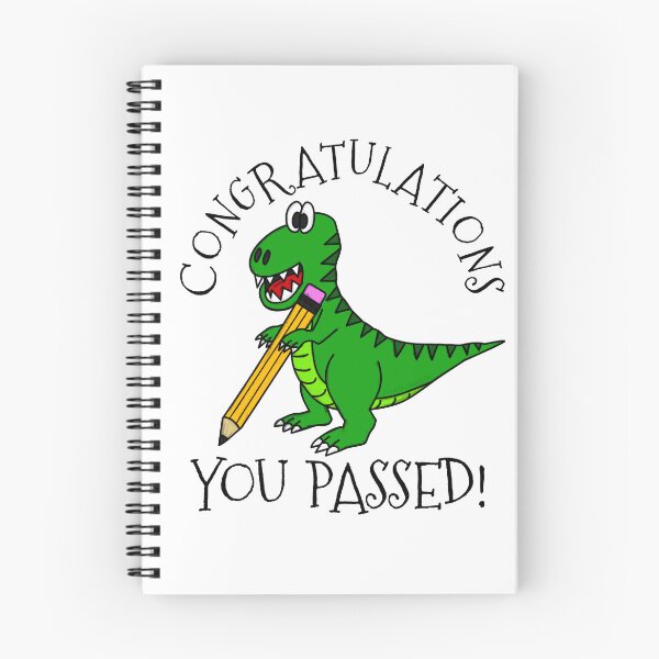 Item preview, Exam Dinosaur Congratulations You Passed GCSEs ALevels designed and sold by doodlerob.