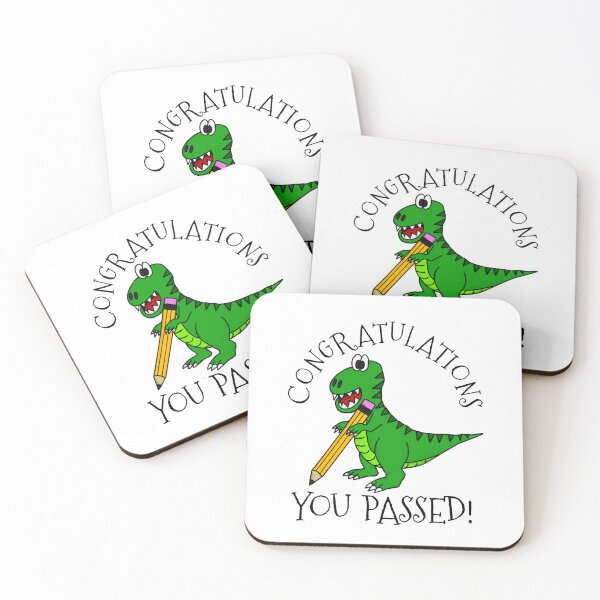 Item preview, Exam Dinosaur Congratulations You Passed GCSEs ALevels designed and sold by doodlerob.