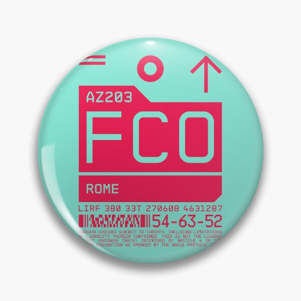 Item preview, Luggage Tag C - FCO Rome Italy designed and sold by VoodooCircus.