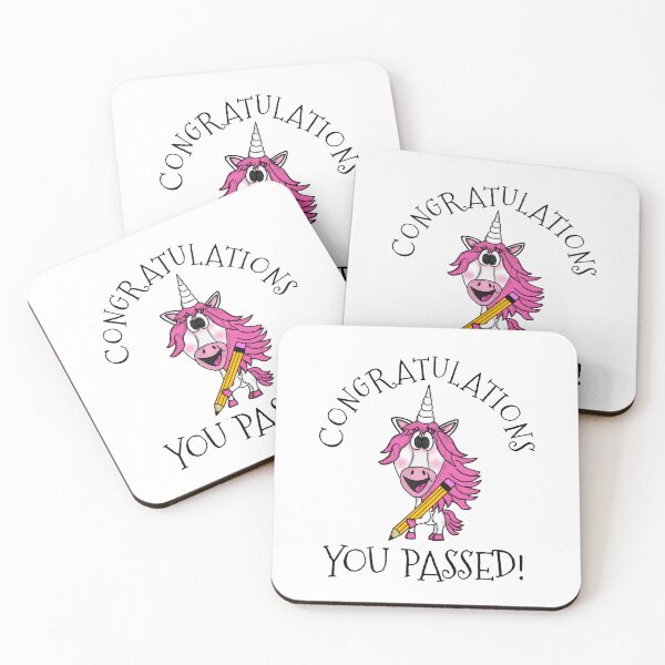 Item preview, Exam Unicorn Congratulations You Passed GCSEs ALevels designed and sold by doodlerob.