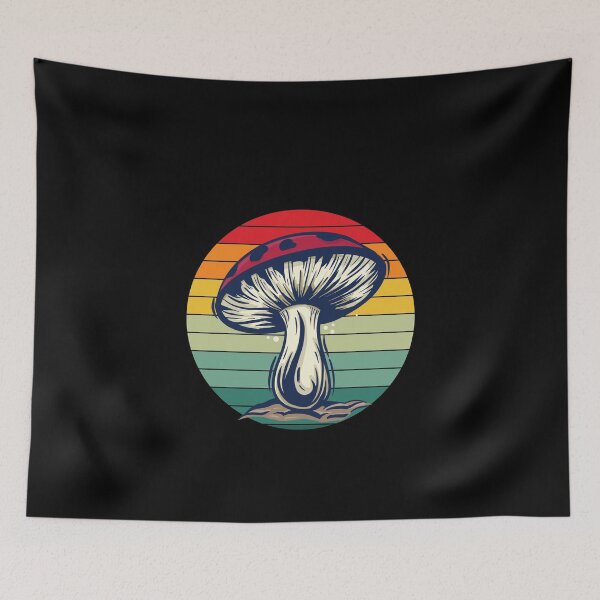Item preview, Retro Mushroom Sunrise designed and sold by TheMattDesigns.