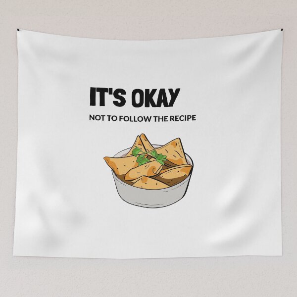 Item preview, Okay not to follow the recipe, funny food cooking quote, ORIGINAL Willow Days designed and sold by avit1.
