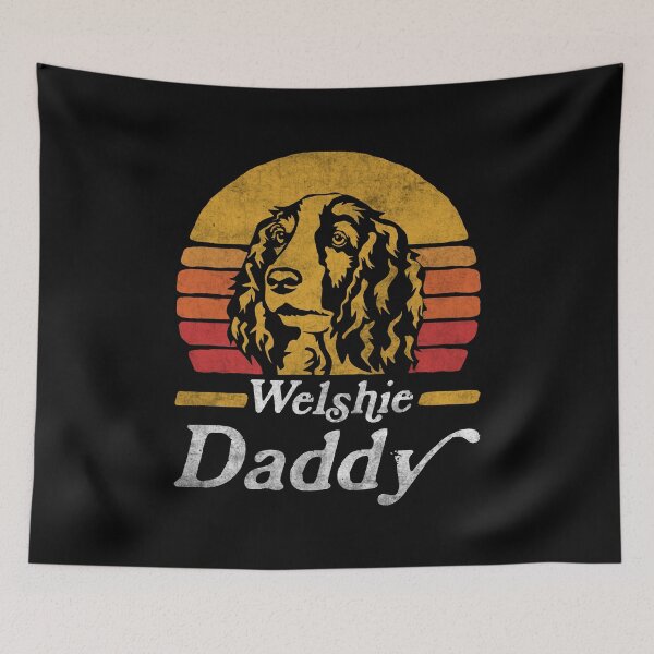 Item preview, Retro Vintage Welsh Springer Spaniel Daddy designed and sold by More Cute Dogs.