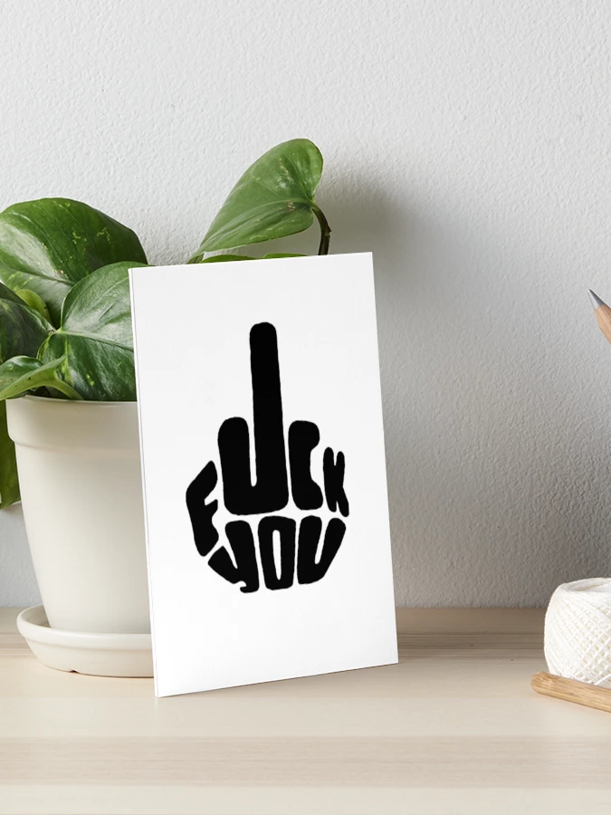 FUCK YOU TEXT GRAPHIC DESIGN