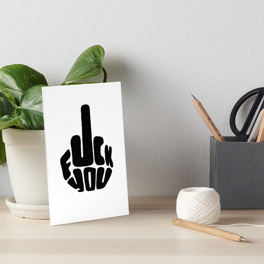 FUCK YOU TEXT GRAPHIC DESIGN