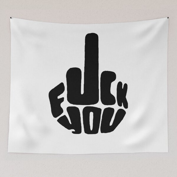 Item preview, FUCK YOU TEXT GRAPHIC DESIGN designed and sold by UJ7777.