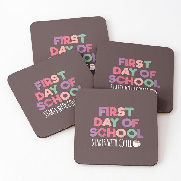 Item preview, Back To School Day First Day Of School Starts With Coffee Design For Students designed and sold by ItsRainingPxls.