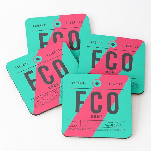 Item preview, Luggage Tag E - FCO Rome Italy designed and sold by VoodooCircus.