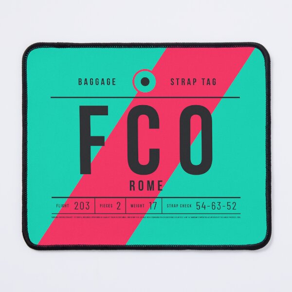 Item preview, Luggage Tag E - FCO Rome Italy designed and sold by VoodooCircus.