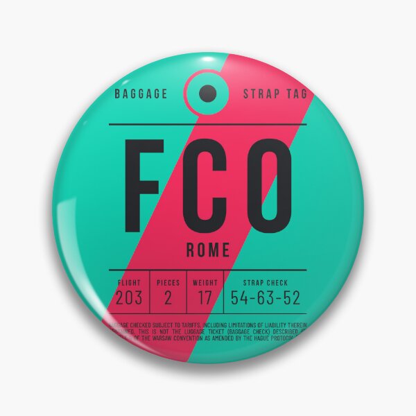 Item preview, Luggage Tag E - FCO Rome Italy designed and sold by VoodooCircus.