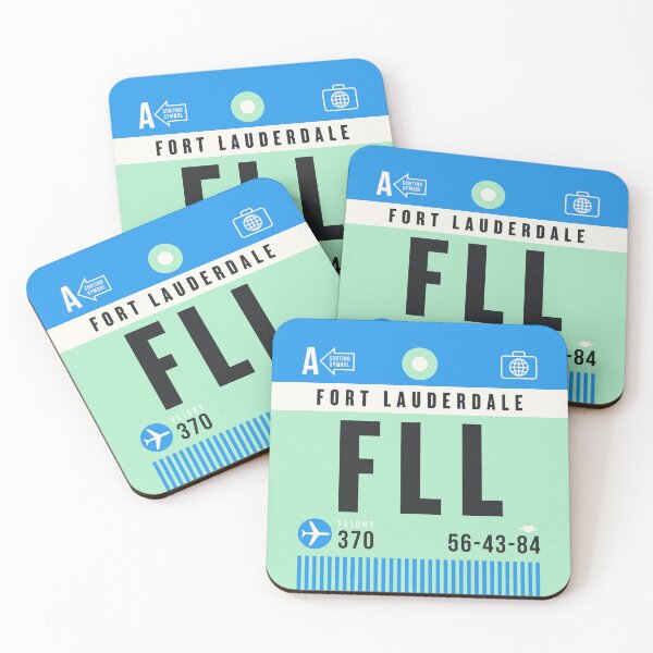 Item preview, Luggage Tag A - FLL Fort Lauderdale USA designed and sold by VoodooCircus.