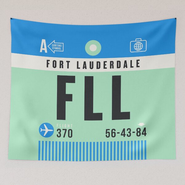Item preview, Luggage Tag A - FLL Fort Lauderdale USA designed and sold by VoodooCircus.