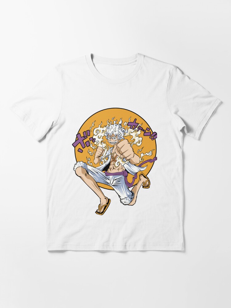 One Piece T-Shirts - Monkey D.Luffy Sun God Nika Gear 5 Luffy Graphic  T-shirt