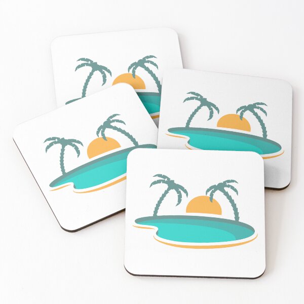 Item preview, Sun Setting Behind The Palms And Water designed and sold by Teenker.