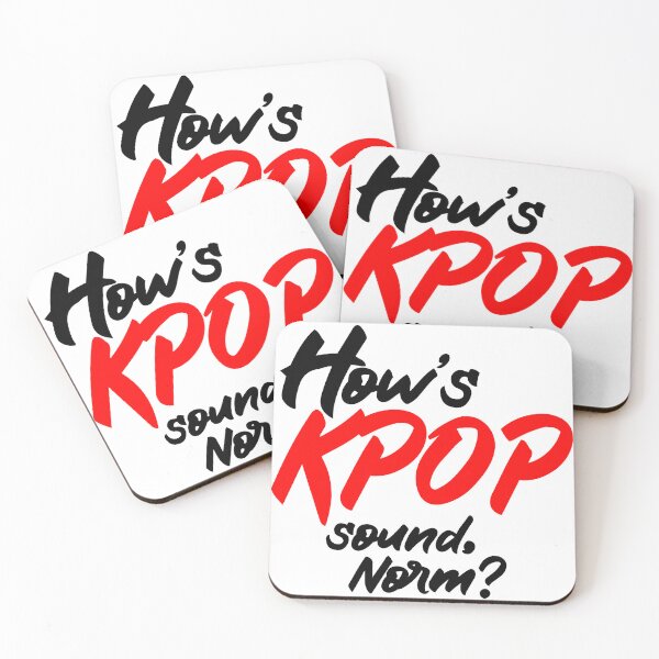 Item preview, Hows KPOP Sounds norm? (RED BLACK Fonts) designed and sold by myusic.