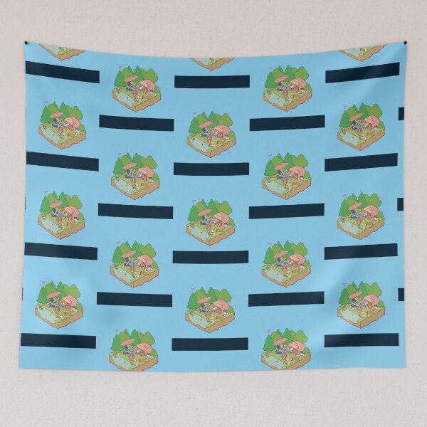 Item preview, Australian Shepherd and friends camping in the great outdoors Chiffon Top designed and sold by EmilyNelson1.