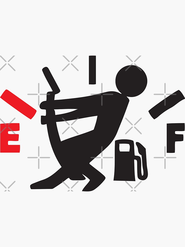 "Gas Tank bumper funny Gas Needle Funny Car Bumper" Sticker for Sale by