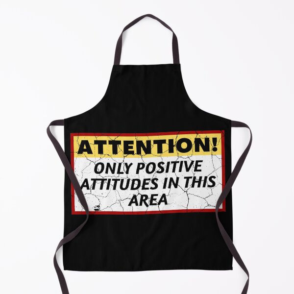 Item preview, Attention Only Positive Attitudes in This Area distressed light  designed and sold by KingsManKind.