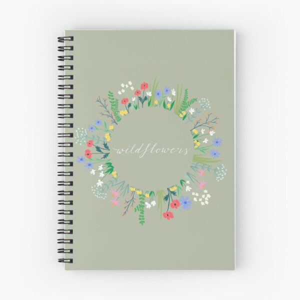 Artikelvorschau, wildblumen illustration und schriftzug entworfen und verkauft von abi bryan design.