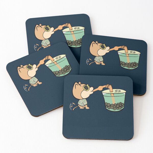 Item preview, Nunu, the Shiba Inu drinking matcha latte boba   designed and sold by EmilyNelson1.