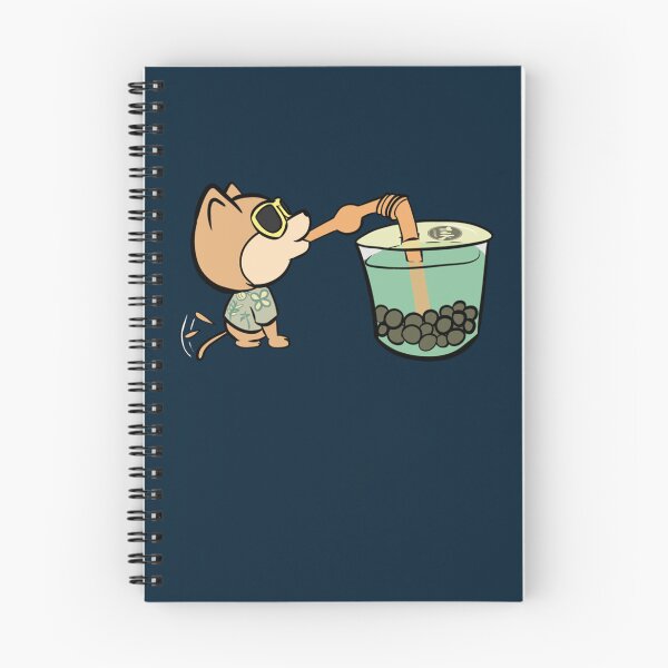 Item preview, Nunu, the Shiba Inu drinking matcha latte boba   designed and sold by EmilyNelson1.