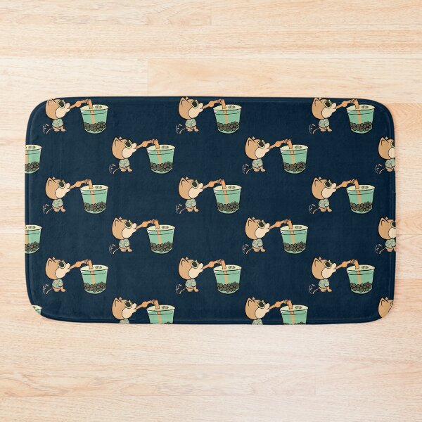 Item preview, Nunu, the Shiba Inu drinking matcha latte boba   designed and sold by EmilyNelson1.