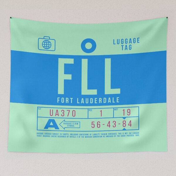 Item preview, Luggage Tag B - FLL Fort Lauderdale USA designed and sold by VoodooCircus.