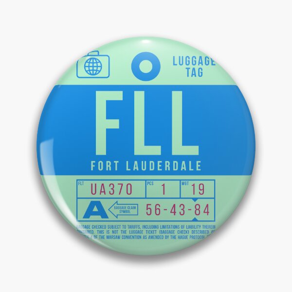 Item preview, Luggage Tag B - FLL Fort Lauderdale USA designed and sold by VoodooCircus.