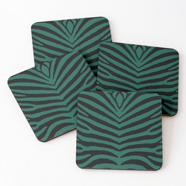 Item preview, Celebration Town Dark Green and Black Zebra Stripes designed and sold by CelebrationTown.